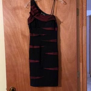 Valerie Bertinelli Evening Dress Maroon and black (OLCC)